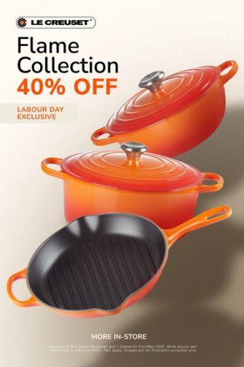 Le-Creuset-Flame-Collection-Deal-350x526 - Home & Garden & Tools Kitchenware Kuala Lumpur Promotions & Freebies Selangor 