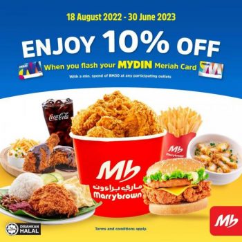 Marrybrown-10-OFF-Promotion-with-MYDIN-Meriah-Card-350x350 - Beverages Food , Restaurant & Pub Johor Kedah Kelantan Kuala Lumpur Melaka Negeri Sembilan Pahang Penang Perak Perlis Promotions & Freebies Putrajaya Sabah Sarawak Selangor Terengganu 