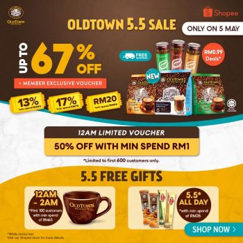 OLDTOWN-Shopee-5.5-Sale-350x350 - Beverages Food , Restaurant & Pub Johor Kedah Kelantan Kuala Lumpur Malaysia Sales Melaka Negeri Sembilan Online Store Pahang Penang Perak Perlis Putrajaya Sabah Sarawak Selangor Terengganu 