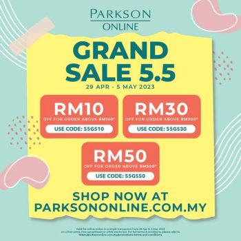 Parkson-Grand-Sale-5.5-1-350x350 - Johor Kedah Kelantan Kuala Lumpur Malaysia Sales Melaka Negeri Sembilan Online Store Others Pahang Penang Perak Perlis Putrajaya Sabah Sarawak Selangor Supermarket & Hypermarket Terengganu 