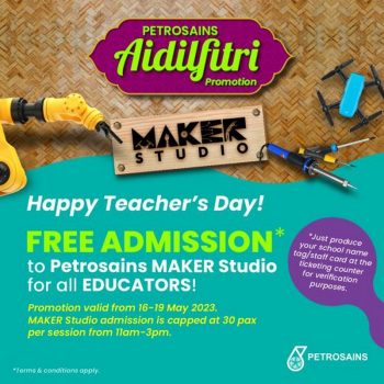 Petrosains-Maker-Studio-Teachers-Day-Promotion-350x350 - Johor Kedah Kelantan Kuala Lumpur Melaka Negeri Sembilan Others Pahang Penang Perak Perlis Promotions & Freebies Putrajaya Sabah Sarawak Selangor Terengganu 