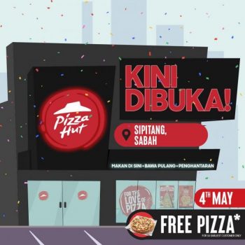 Pizza-Hut-Opening-Promotion-at-Sipitang-Sabah-Labis-Johor-350x350 - Beverages Food , Restaurant & Pub Johor Promotions & Freebies Sabah 