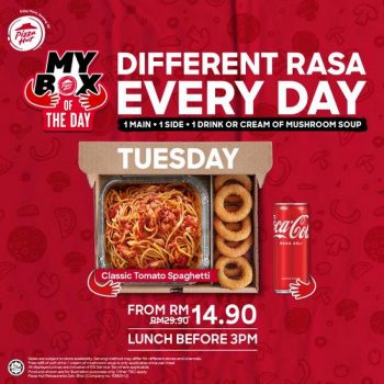 Pizza-Hut-Weekday-Lunch-Mybox-Promo-2-350x350 - Beverages Food , Restaurant & Pub Johor Kedah Kelantan Kuala Lumpur Melaka Negeri Sembilan Pahang Penang Perak Perlis Pizza Promotions & Freebies Putrajaya Sabah Sarawak Selangor Terengganu 