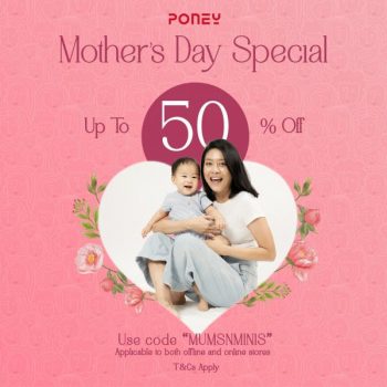 Poney-Mothers-Day-Sale-at-Mitsui-Outlet-Park-350x350 - Baby & Kids & Toys Children Fashion Malaysia Sales Selangor 