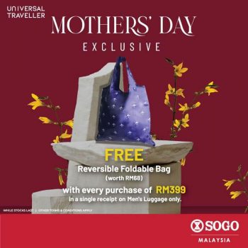SOGO-Universal-Traveller-Mothers-Day-Promotion-350x350 - Bags Fashion Lifestyle & Department Store Handbags Johor Kuala Lumpur Luggage Promotions & Freebies Selangor Sports,Leisure & Travel 