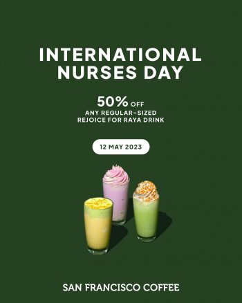 San-Francisco-Coffee-International-Nurses-Day-350x438 - Beverages Food , Restaurant & Pub Johor Kedah Kelantan Kuala Lumpur Melaka Negeri Sembilan Pahang Penang Perak Perlis Promotions & Freebies Putrajaya Sabah Sarawak Selangor Terengganu 