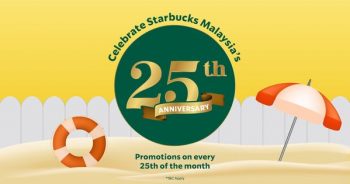 Starbucks-25th-Anniversary-Promo-350x184 - Beverages Food , Restaurant & Pub Johor Kedah Kelantan Kuala Lumpur Melaka Negeri Sembilan Pahang Penang Perak Perlis Promotions & Freebies Putrajaya Sabah Sarawak Selangor Terengganu 