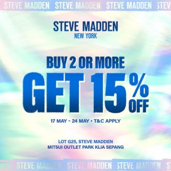 Steve-Madden-May-Promotion-at-Mitsui-Outlet-Park-350x350 - Fashion Lifestyle & Department Store Promotions & Freebies Selangor 