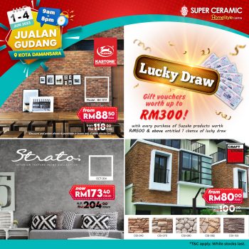 Super-Ceramic-Tiles-Warehouse-Sale-18-350x350 - Building Materials Dinnerware Flooring Furniture Home & Garden & Tools Hygiene Kitchenware Lightings Mattress Office Furniture Sanitary & Bathroom Selangor Warehouse Sale & Clearance in Malaysia 