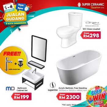 Super-Ceramic-Warehouse-Sale-7-350x350 - Building Materials Flooring Home & Garden & Tools Home Decor Home Hardware Lightings Selangor Warehouse Sale & Clearance in Malaysia 