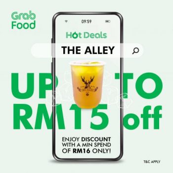 The-Alley-GrabFood-RM15-OFF-Promotion-350x350 - Beverages Food , Restaurant & Pub Johor Kedah Kelantan Kuala Lumpur Melaka Negeri Sembilan Pahang Penang Perak Perlis Promotions & Freebies Putrajaya Sabah Sarawak Selangor Terengganu 