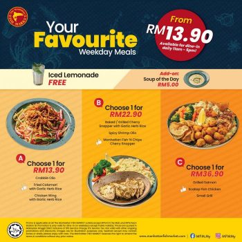 The-Manhattan-Fish-Market-Weekday-Meals-Promotion-350x350 - Beverages Food , Restaurant & Pub Johor Kedah Kelantan Kuala Lumpur Melaka Negeri Sembilan Pahang Penang Perak Perlis Promotions & Freebies Putrajaya Sabah Sarawak Selangor Terengganu 