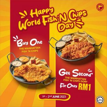 The-Manhattan-Fish-Market-World-Fish-N-Chips-Day-2nd-Fish-N-Chips-@-RM1-Promotion-350x350 - Beverages Food , Restaurant & Pub Johor Kedah Kelantan Kuala Lumpur Melaka Negeri Sembilan Pahang Penang Perak Perlis Promotions & Freebies Putrajaya Sabah Sarawak Selangor Terengganu 