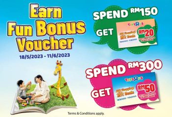 Toys-R-Us-Earn-Fun-Bonus-Voucher-Promotion-350x237 - Baby & Kids & Toys Johor Kedah Kelantan Kuala Lumpur Melaka Negeri Sembilan Online Store Pahang Penang Perak Perlis Promotions & Freebies Putrajaya Sabah Sarawak Selangor Terengganu Toys 