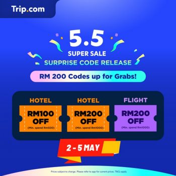 Trip.com-5.5-Super-Sale-350x350 - Johor Kedah Kelantan Kuala Lumpur Melaka Negeri Sembilan Pahang Penang Perak Perlis Promotions & Freebies Putrajaya Sabah Sarawak Selangor Sports,Leisure & Travel Terengganu Travel Packages 