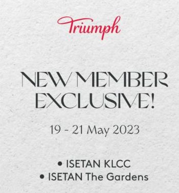 Triumph-Special-Promotion-at-Isetan-KLCC-The-Gardens-Mall-350x378 - Fashion Accessories Fashion Lifestyle & Department Store Kuala Lumpur Lingerie Promotions & Freebies Selangor Underwear 