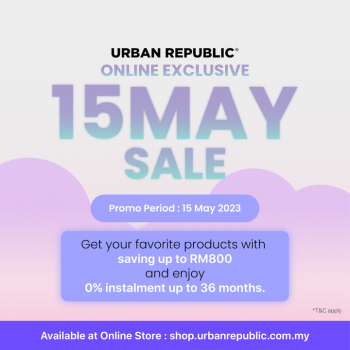 Urban-Republic-15-May-Sale-350x350 - Electronics & Computers IT Gadgets Accessories Johor Kedah Kelantan Kuala Lumpur Malaysia Sales Melaka Mobile Phone Negeri Sembilan Online Store Pahang Penang Perak Perlis Putrajaya Sabah Sarawak Selangor Terengganu 