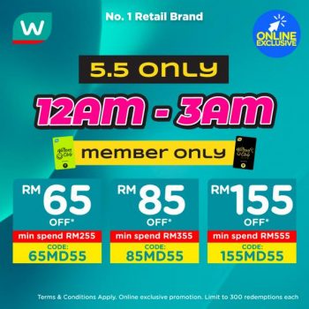 Watsons-5.5-Sale-Promo-Code-2-350x350 - Beauty & Health Health Supplements Johor Kedah Kelantan Kuala Lumpur Melaka Negeri Sembilan Online Store Pahang Penang Perak Perlis Personal Care Promotions & Freebies Putrajaya Sabah Sarawak Selangor Terengganu 