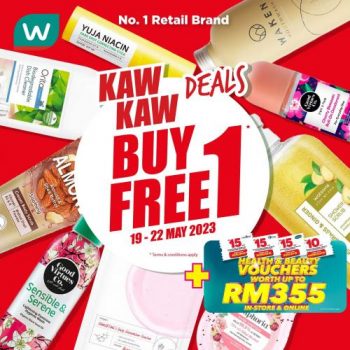 Watsons-Buy-1-Free-1-Promotion-350x350 - Beauty & Health Cosmetics Health Supplements Johor Kedah Kelantan Kuala Lumpur Melaka Negeri Sembilan Online Store Pahang Penang Perak Perlis Personal Care Promotions & Freebies Putrajaya Sabah Sarawak Selangor Skincare Terengganu 