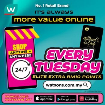 Watsons-Elite-Extra-RM10-Points-Promotion-350x350 - Beauty & Health Cosmetics Fragrances Health Supplements Johor Kedah Kelantan Kuala Lumpur Melaka Negeri Sembilan Pahang Penang Perak Perlis Personal Care Promotions & Freebies Putrajaya Sabah Sarawak Selangor Skincare Terengganu 