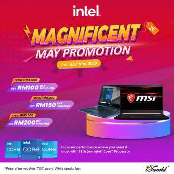 iTworld-Intel-Magnificent-May-Promotion-350x350 - Electronics & Computers IT Gadgets Accessories Johor Kedah Kelantan Kuala Lumpur Laptop Melaka Negeri Sembilan Online Store Pahang Penang Perak Perlis Promotions & Freebies Putrajaya Sabah Sarawak Selangor Terengganu 