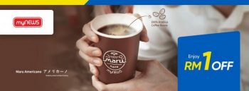 myNEWS-RM1-OFF-Maru-Kafe-Americano-Promotion-pay-with-Touch-n-Go-350x129 - Johor Kedah Kelantan Kuala Lumpur Melaka Negeri Sembilan Pahang Penang Perak Perlis Promotions & Freebies Putrajaya Sabah Sarawak Selangor Supermarket & Hypermarket Terengganu 