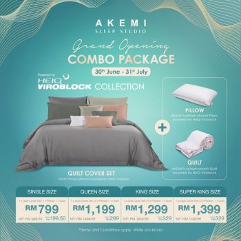 AKEMI-Grand-Opening-Deals-at-IOI-City-Mall-Putrajaya-3-350x350 - Beddings Home & Garden & Tools Mattress Promotions & Freebies Putrajaya 