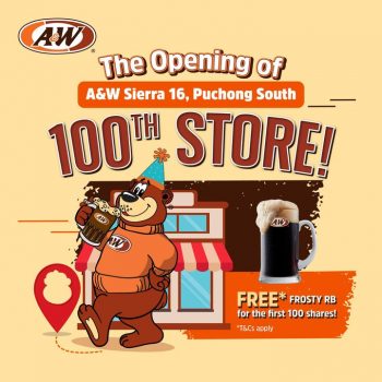AW-Opening-Free-FROSTY-RB-Giveaways-at-Sierra-16-350x350 - Beverages Food , Restaurant & Pub Promotions & Freebies Selangor 