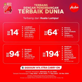 AirAsia-RM14-Air-Fare-Tickets-Promo-1-350x350 - Air Fare Johor Kedah Kelantan Kuala Lumpur Melaka Negeri Sembilan Online Store Pahang Penang Perak Perlis Promotions & Freebies Putrajaya Sabah Sarawak Selangor Sports,Leisure & Travel Terengganu Travel Packages 