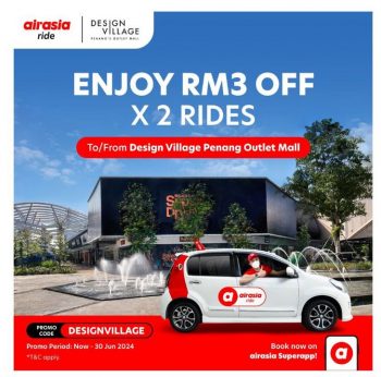AirAsia-Ride-Design-Village-Outlet-Mall-RM6-Off-Promo-350x346 - Johor Kedah Kelantan Kuala Lumpur Melaka Negeri Sembilan Online Store Others Pahang Penang Perak Perlis Promotions & Freebies Putrajaya Sabah Sarawak Selangor Terengganu 