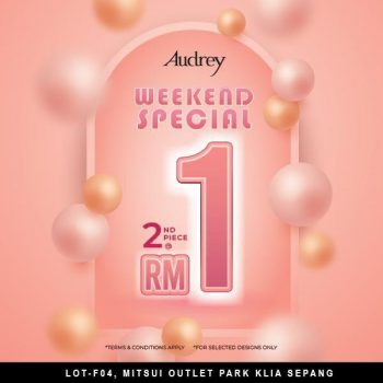 Audrey-Weekend-Sale-at-Mitsui-Outlet-Park-350x350 - Fashion Accessories Fashion Lifestyle & Department Store Lingerie Malaysia Sales Selangor Underwear 