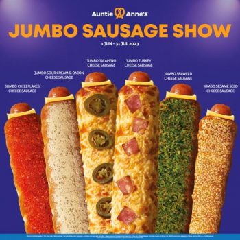 Auntie-Annes-Jumbo-Sausage-Show-Special-350x350 - Beverages Food , Restaurant & Pub Johor Kedah Kelantan Kuala Lumpur Melaka Negeri Sembilan Pahang Penang Perak Perlis Promotions & Freebies Putrajaya Sabah Sarawak Selangor Terengganu 