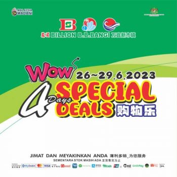 BILLION-4-Days-Special-Deals-Promotion-at-Bandar-Baru-Bangi-350x350 - Promotions & Freebies Selangor Supermarket & Hypermarket 