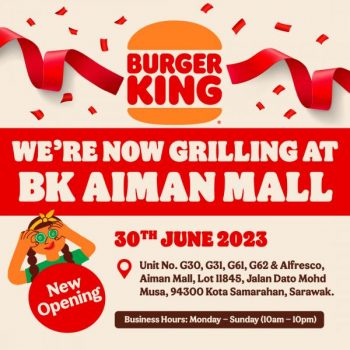 Burger-King-Opening-Promotion-at-Aiman-Mall-350x350 - Beverages Burger Food , Restaurant & Pub Promotions & Freebies Sarawak 