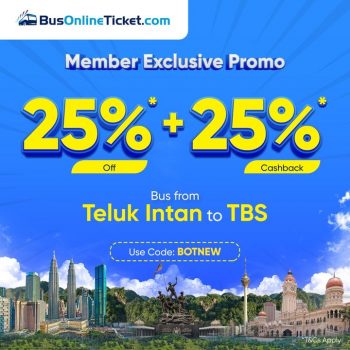 Bus-Online-Ticket-New-Member-Promo-350x350 - Johor Kedah Kelantan Kuala Lumpur Melaka Negeri Sembilan Online Store Pahang Penang Perak Perlis Promotions & Freebies Putrajaya Sabah Sarawak Selangor Sports,Leisure & Travel Terengganu Transportation 