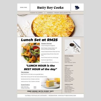 Butty-Boy-Cooks-Lunch-Set-Promo-1-350x350 - Beverages Food , Restaurant & Pub Kuala Lumpur Promotions & Freebies Selangor 