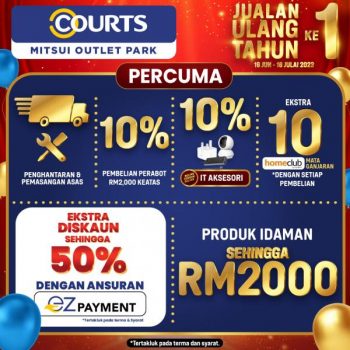 COURTS-1st-Year-Anniversary-Promotion-at-Mitsui-Outlet-Park-3-350x350 - Electronics & Computers Home Appliances IT Gadgets Accessories Promotions & Freebies Selangor 