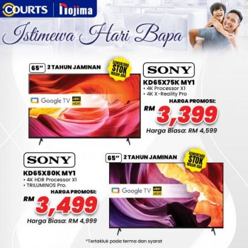 COURTS-Samsung-Sony-TV-Fathers-Day-Promotion-2-350x350 - Computer Accessories Electronics & Computers Home Appliances IT Gadgets Accessories Johor Kedah Kelantan Kuala Lumpur Melaka Negeri Sembilan Pahang Penang Perak Perlis Promotions & Freebies Putrajaya Sabah Sarawak Selangor Terengganu 