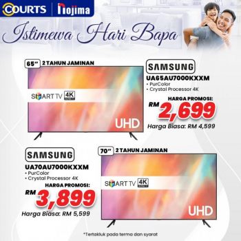 COURTS-Samsung-Sony-TV-Fathers-Day-Promotion-3-350x350 - Computer Accessories Electronics & Computers Home Appliances IT Gadgets Accessories Johor Kedah Kelantan Kuala Lumpur Melaka Negeri Sembilan Pahang Penang Perak Perlis Promotions & Freebies Putrajaya Sabah Sarawak Selangor Terengganu 