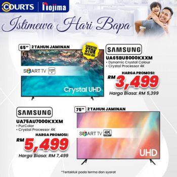 COURTS-Samsung-Sony-TV-Fathers-Day-Promotion-4-350x350 - Computer Accessories Electronics & Computers Home Appliances IT Gadgets Accessories Johor Kedah Kelantan Kuala Lumpur Melaka Negeri Sembilan Pahang Penang Perak Perlis Promotions & Freebies Putrajaya Sabah Sarawak Selangor Terengganu 