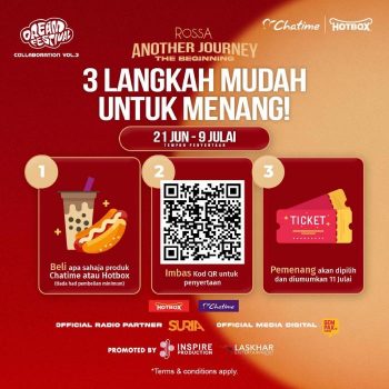 Chatime-Win-Rossa-Concert-Ticket-Promotion-350x350 - Beverages Food , Restaurant & Pub Johor Kedah Kelantan Kuala Lumpur Melaka Negeri Sembilan Pahang Penang Perak Perlis Promotions & Freebies Putrajaya Sabah Sarawak Selangor Terengganu 