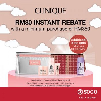Clinique-RM80-Instant-Rebate-Promotion-at-SOGO-350x350 - Beauty & Health Cosmetics Kuala Lumpur Personal Care Selangor Skincare 
