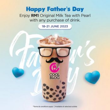 Coolblog-Fathers-Day-RM1-Original-Milk-Tea-with-Pearl-Promotion-350x350 - Beverages Food , Restaurant & Pub Johor Kedah Kelantan Kuala Lumpur Melaka Negeri Sembilan Pahang Penang Perak Perlis Promotions & Freebies Putrajaya Sabah Sarawak Selangor Terengganu 