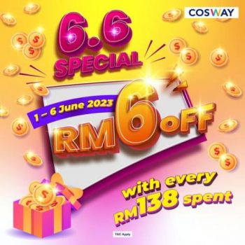 Cosway-6.6-Sale-RM6-OFF-Promotion-350x350 - Johor Kedah Kelantan Kuala Lumpur Melaka Negeri Sembilan Online Store Others Pahang Penang Perak Perlis Promotions & Freebies Putrajaya Sabah Sarawak Selangor Terengganu 