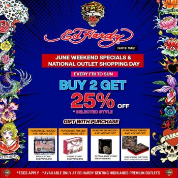 Ed-Hardy-June-Weekend-National-Outlet-Shopping-Day-Sale-at-Genting-Highlands-Premium-Outlets-350x350 - Apparels Fashion Accessories Fashion Lifestyle & Department Store Malaysia Sales Pahang 