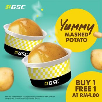 GSC-Buy-1-Free-1-Mashed-Potato-Promo-350x350 - Beverages Cinemas Food , Restaurant & Pub Johor Kedah Kelantan Kuala Lumpur Melaka Movie & Music & Games Negeri Sembilan Pahang Penang Perak Perlis Promotions & Freebies Putrajaya Sabah Sarawak Selangor Terengganu 