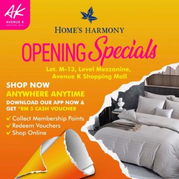 Homes-Harmony-Opening-Promotion-at-Avenue-K-350x350 - Beddings Furniture Home & Garden & Tools Home Decor Kuala Lumpur Promotions & Freebies Selangor 