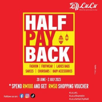 LuLu-Half-Pay-Back-Promotion-350x350 - Kuala Lumpur Promotions & Freebies Selangor Supermarket & Hypermarket 