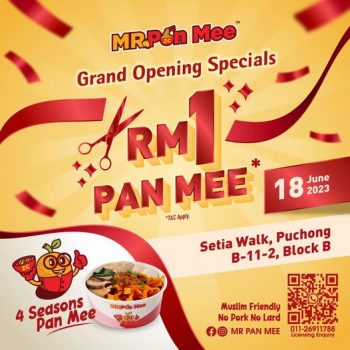 MR-PAN-MEE-Grand-Opening-Special-350x350 - Beverages Food , Restaurant & Pub Promotions & Freebies Selangor 