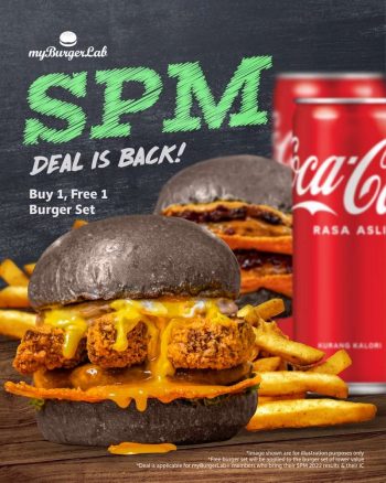 MyBurgerLab-Buy-1-Free-1-Burger-SPM-Promotion-350x438 - Beverages Burger Food , Restaurant & Pub Johor Kedah Kelantan Kuala Lumpur Melaka Negeri Sembilan Pahang Penang Perak Perlis Promotions & Freebies Putrajaya Sabah Sarawak Selangor Terengganu 